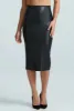 Commando Faux Leather Midi Skirt - Black sold by DB3 Online