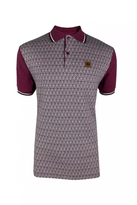 Trojan Scale Panel Polo - Port sold by DB3 Online