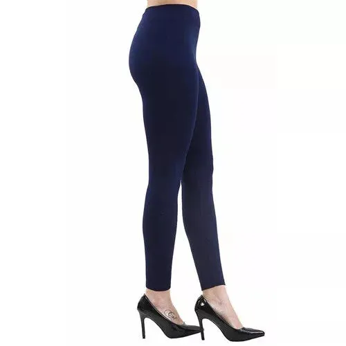 Nutshell Elasticated Waistband Stretch Leggings - Navy sold by DB3 Online product image thumbnail 3