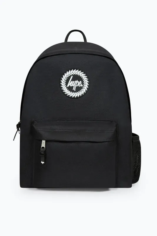 Hype Unisex Iconic Core Plain Black Backpack sold by DB3 Online