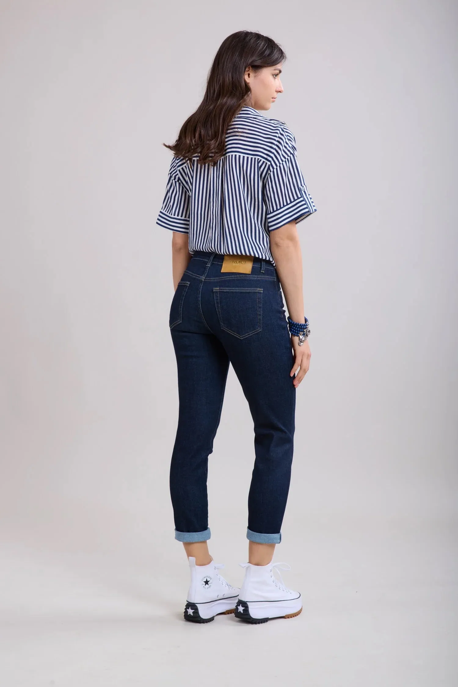 Toxik3 L20029-A High Waist Boyfriend Jeans - Raw Blue sold by DB3 Online product image thumbnail 2