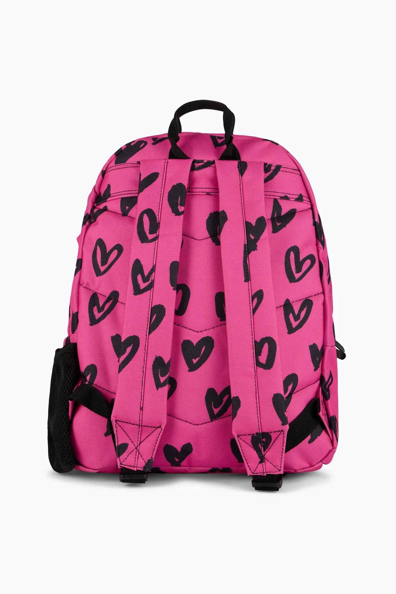 Hype Unisex Pink/Black Glitter Scribble Hearts Backpack sold by DB3 Online product image thumbnail 4