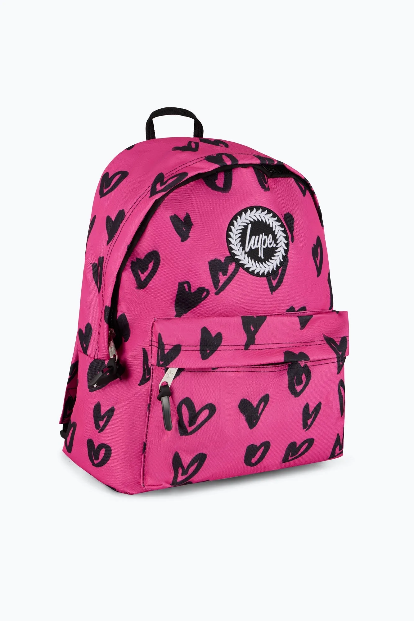 Hype Unisex Pink/Black Glitter Scribble Hearts Backpack sold by DB3 Online product image thumbnail 3