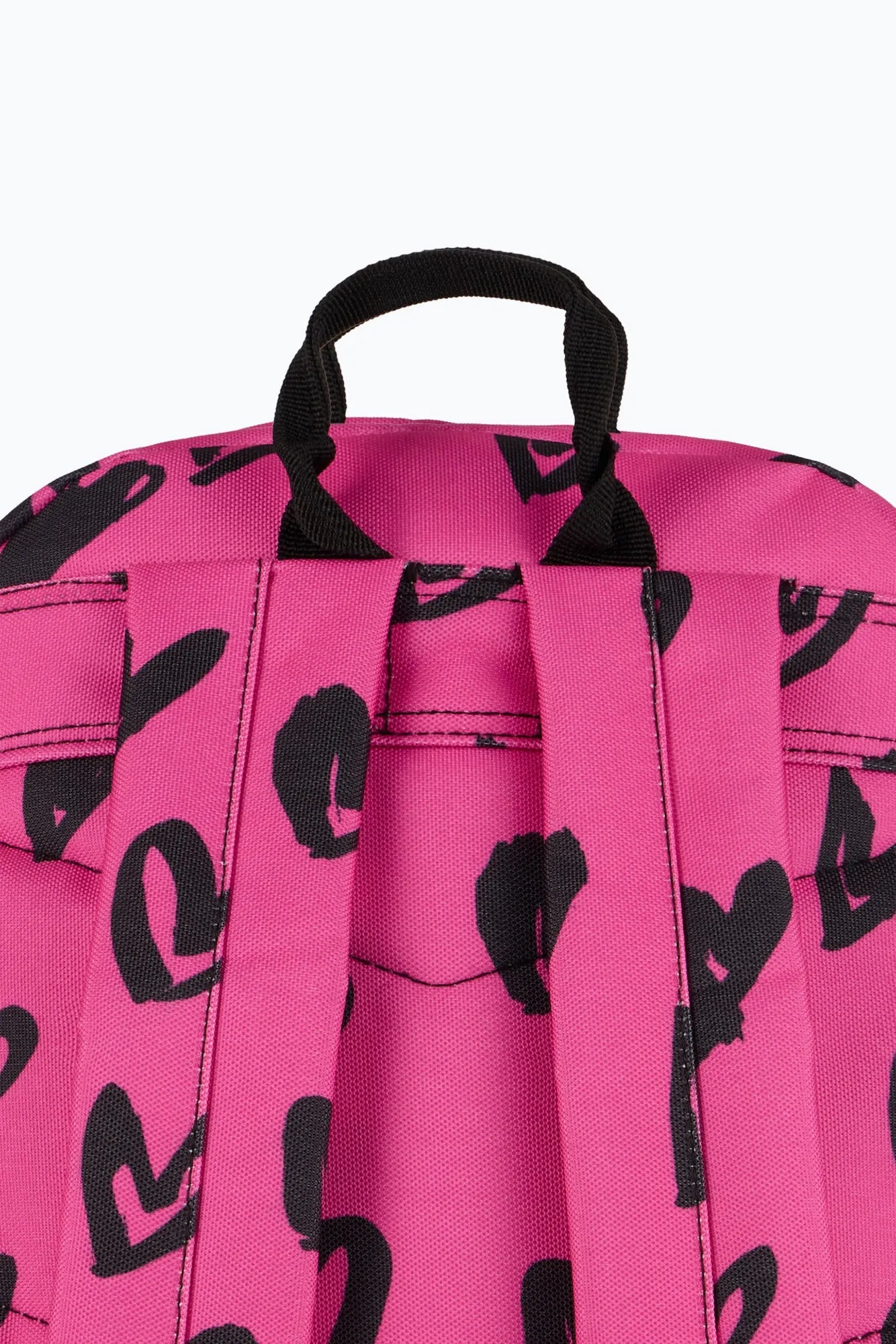 Hype Unisex Pink/Black Glitter Scribble Hearts Backpack sold by DB3 Online product image thumbnail 5