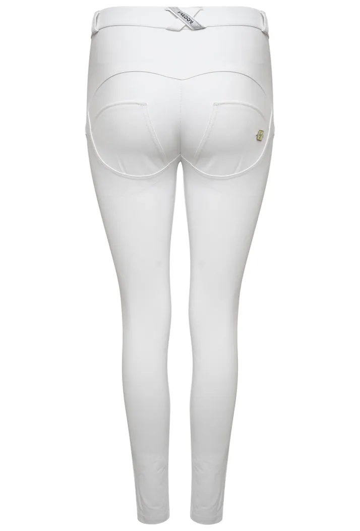 Freddy Faux Leather Mid-Rise Skinny WR.UP® Trousers - White sold by DB3 Online product image thumbnail 2