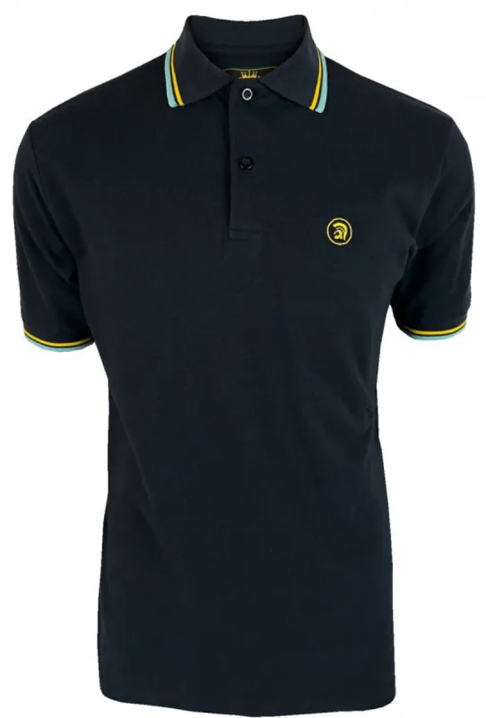 Trojan Twin-Tipped Pique Polo Shirt - Navy sold by DB3 Online