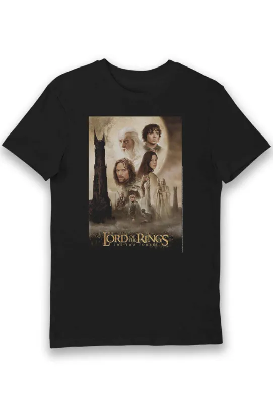 Lord of the Rings The Two Towers Adults T-Shirt - Black sold by DB3 Online