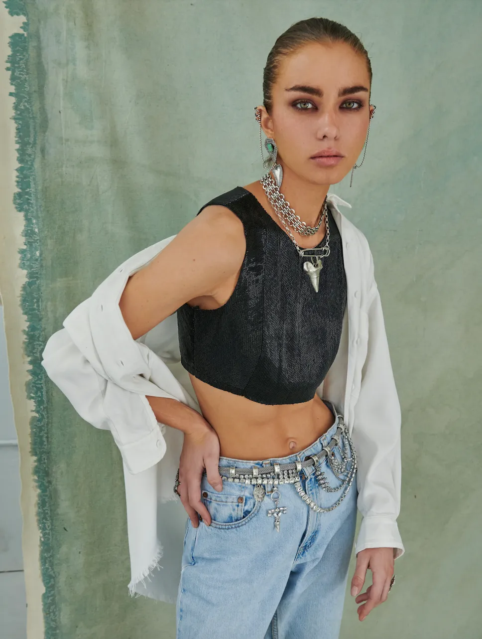 Silver Sadie Necklace sold by DYLANLEX product image thumbnail 3