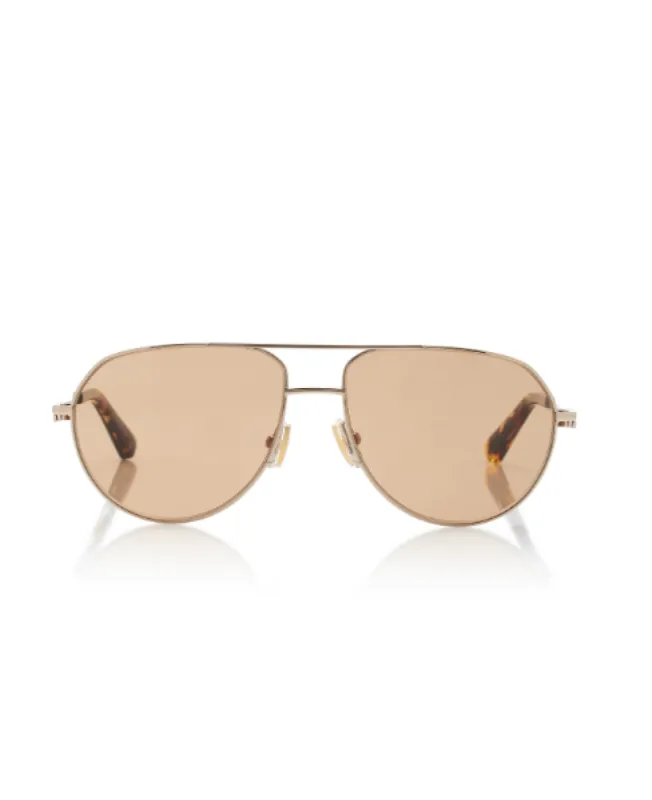 Aviator-Frame Metal Sunglasses sold by DYLANLEX