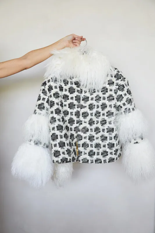 Tete by Odette x DLEX Brocade Fur Jacket made by DYLANLEX