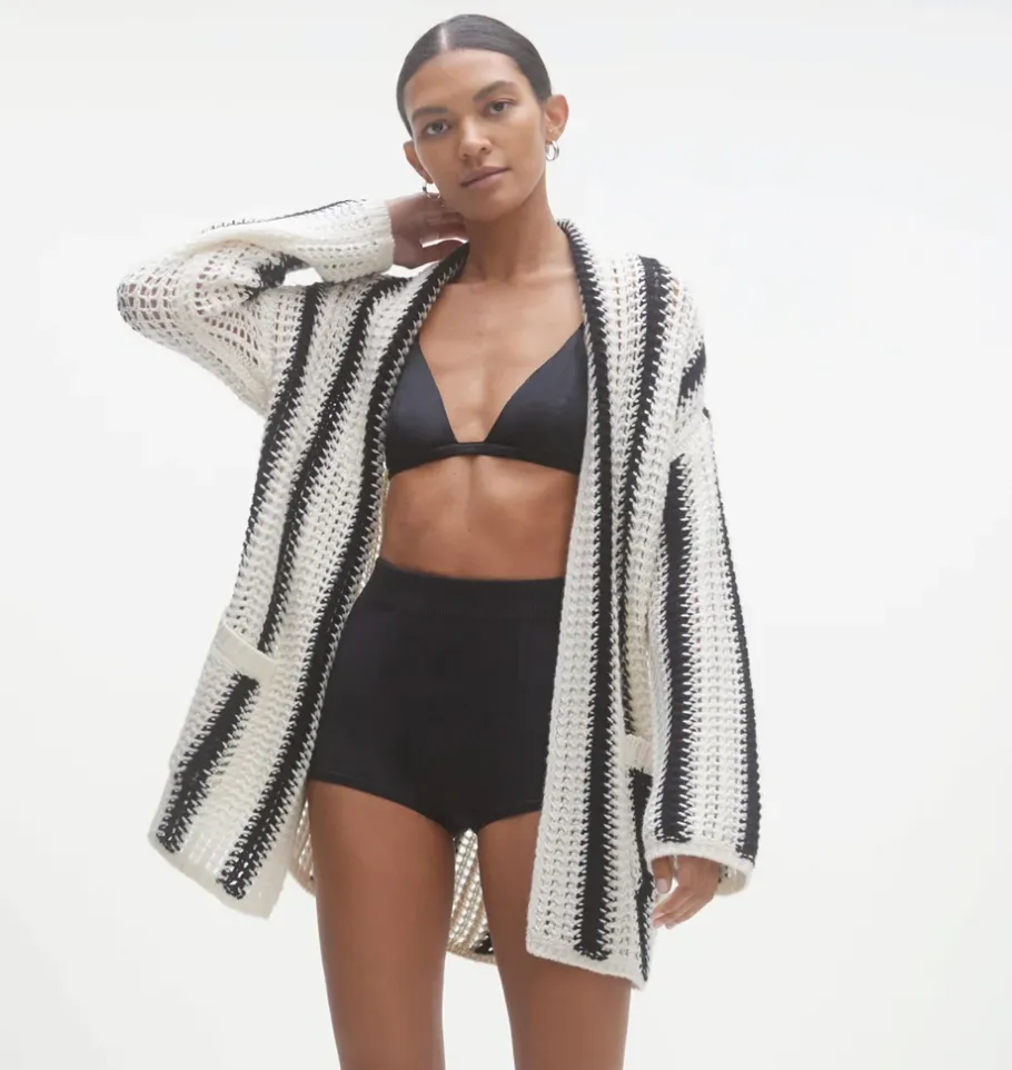 Striped Cashmere Cardigan sold by DYLANLEX