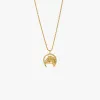 Gold Lucky Horseshoe Pendant Necklace sold by Degs & Sal