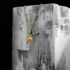 Gold Lucky Horseshoe Pendant Necklace sold by Degs & Sal