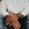 Sterling Silver Washer Bracelet sold by Degs & Sal