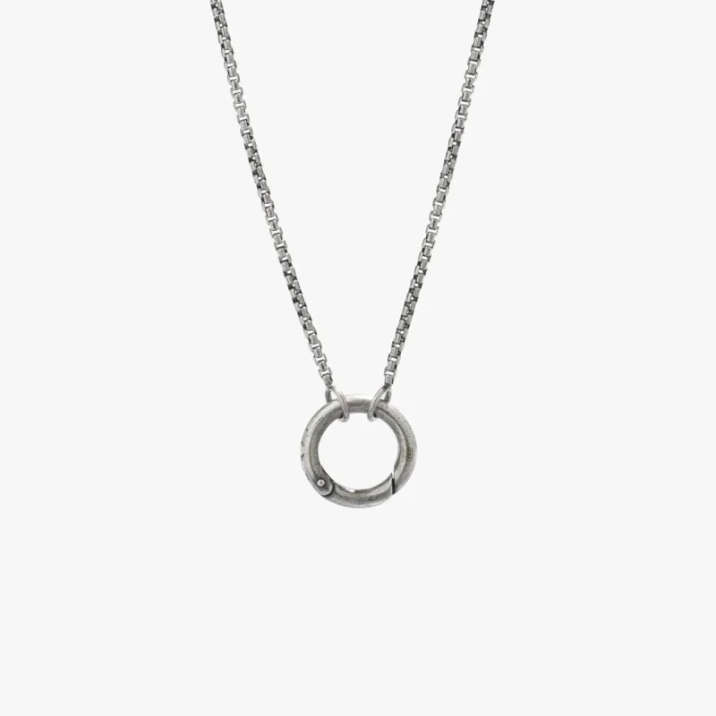 Sterling Silver Circle Amulet Necklace sold by Degs & Sal
