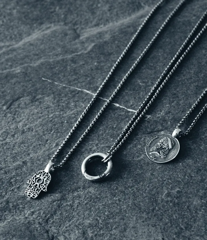 Sterling Silver Circle Amulet Necklace sold by Degs & Sal product image thumbnail 2