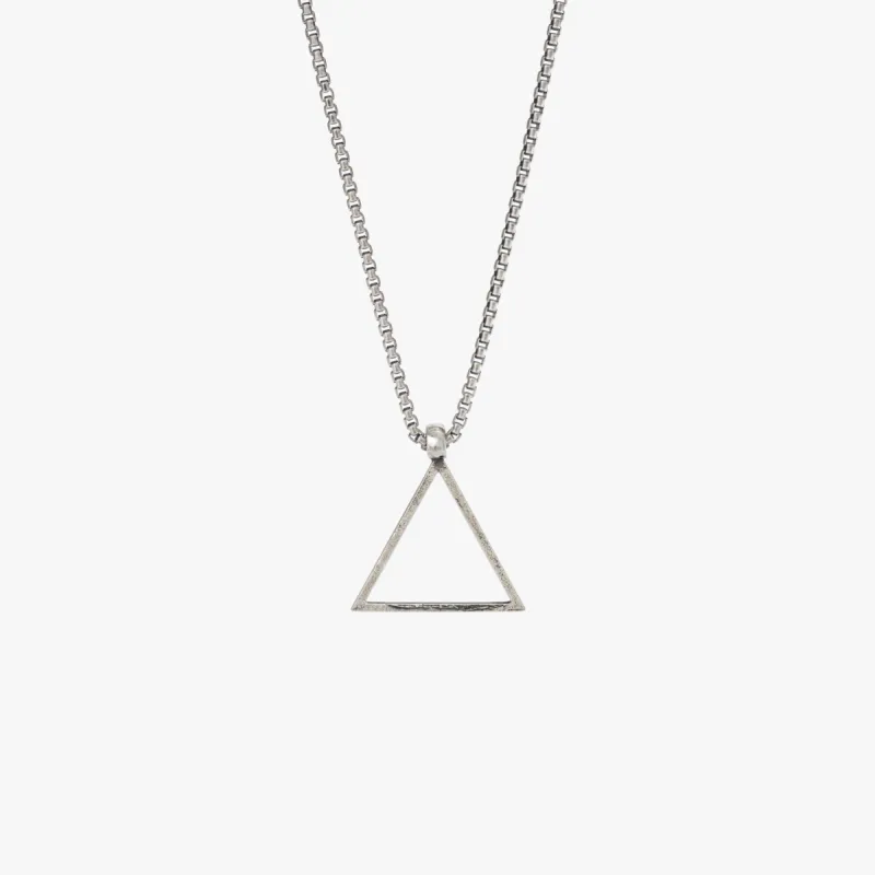 Sterling Silver Triangle Necklace sold by Degs & Sal