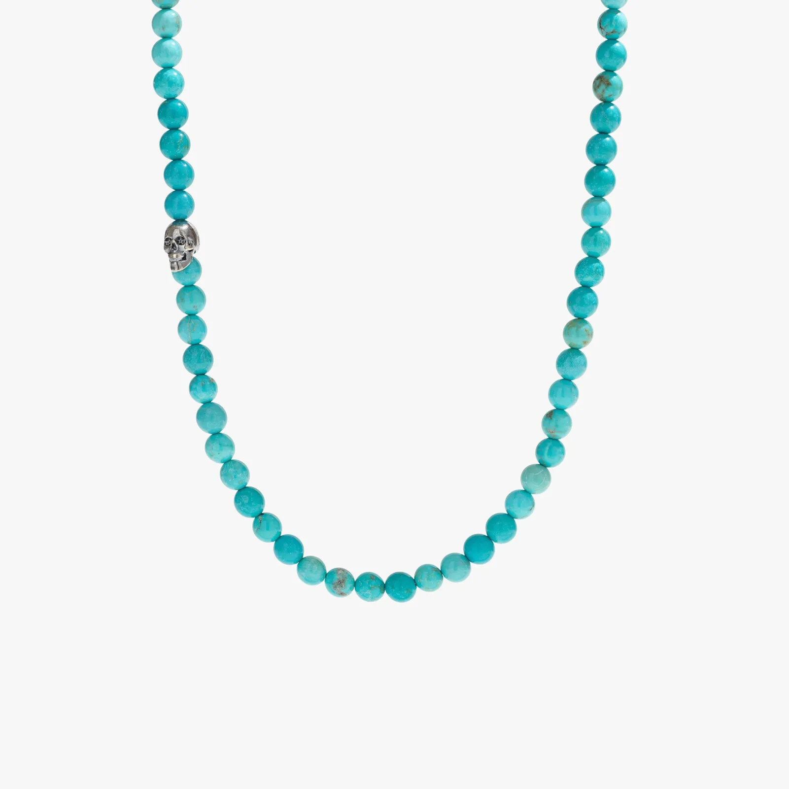 Sterling Silver & Turquoise Beaded Necklace sold by Degs & Sal
