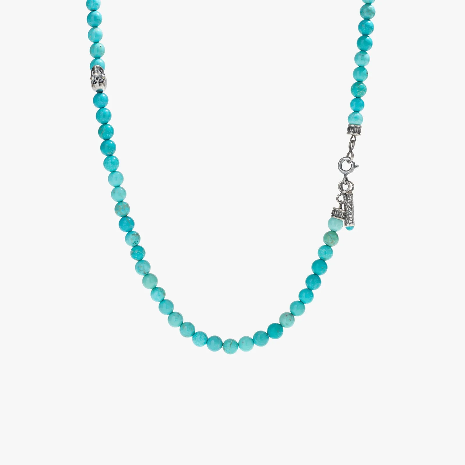 Sterling Silver & Turquoise Beaded Necklace sold by Degs & Sal product image thumbnail 3