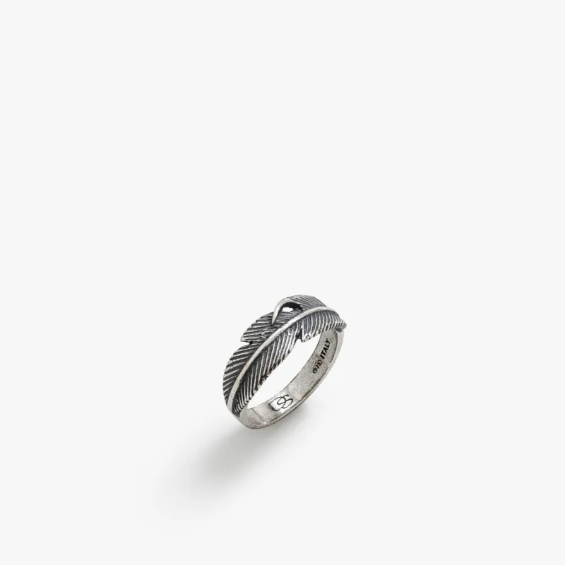 Sterling Silver Feather Ring sold by Degs & Sal