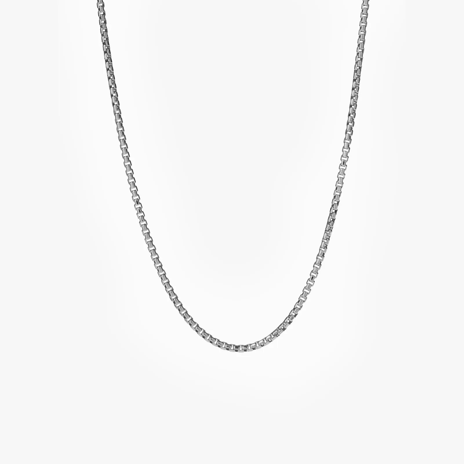 Sterling Silver Box Chain Necklace sold by Degs & Sal product image thumbnail 3