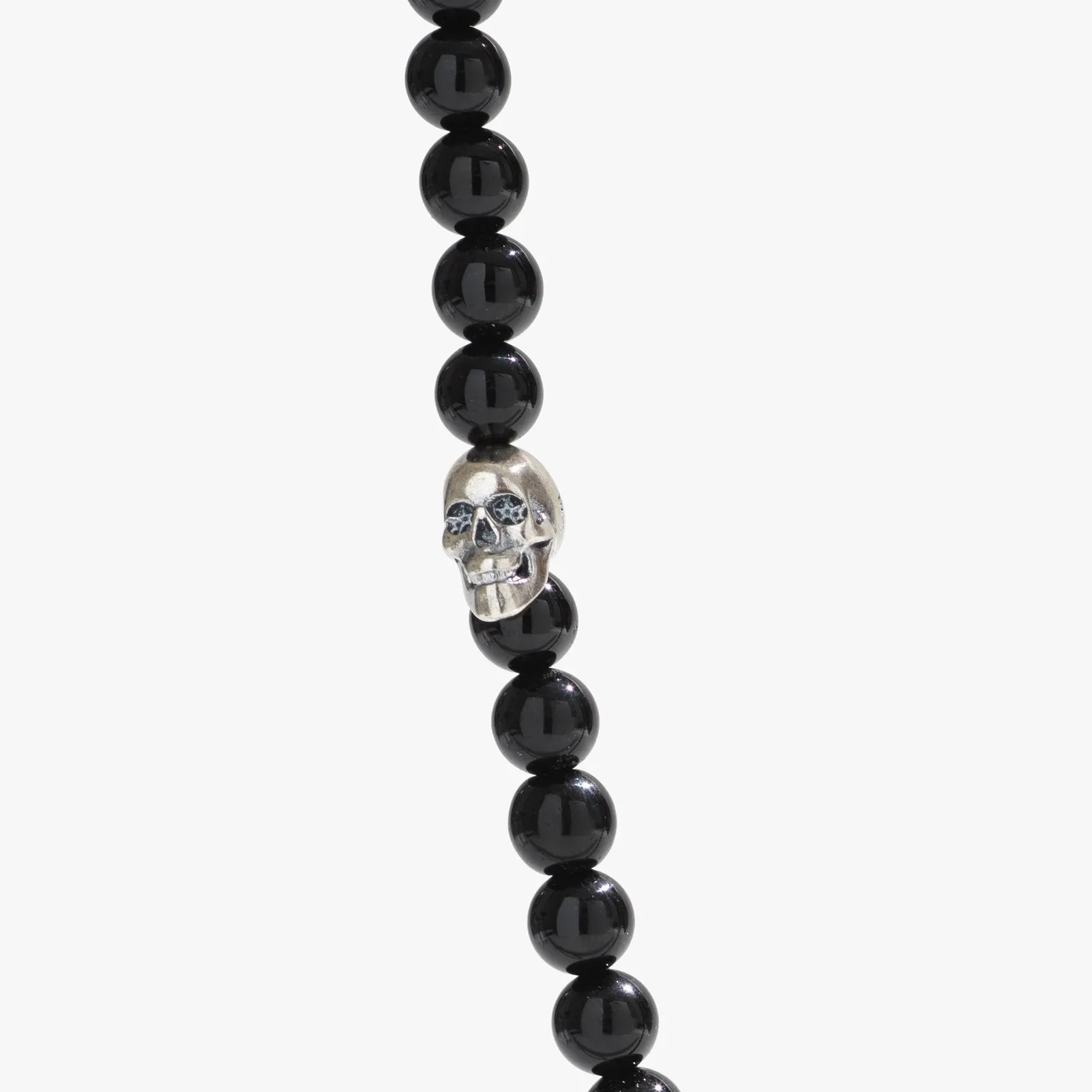 Sterling Silver & Black Onyx Beaded Necklace sold by Degs & Sal product image thumbnail 3