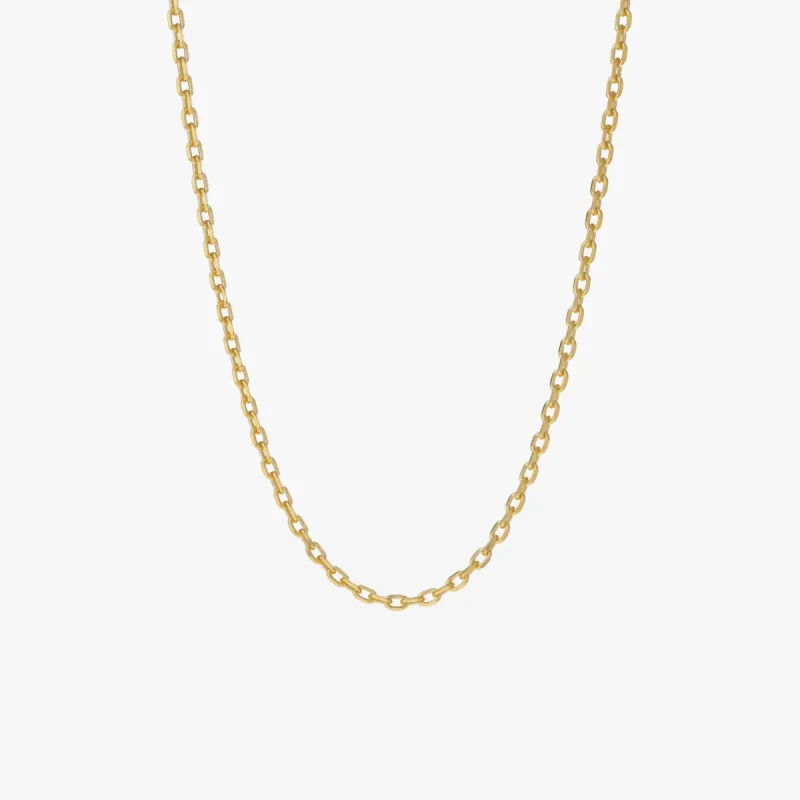 Gold Knife Edge Chain sold by Degs & Sal