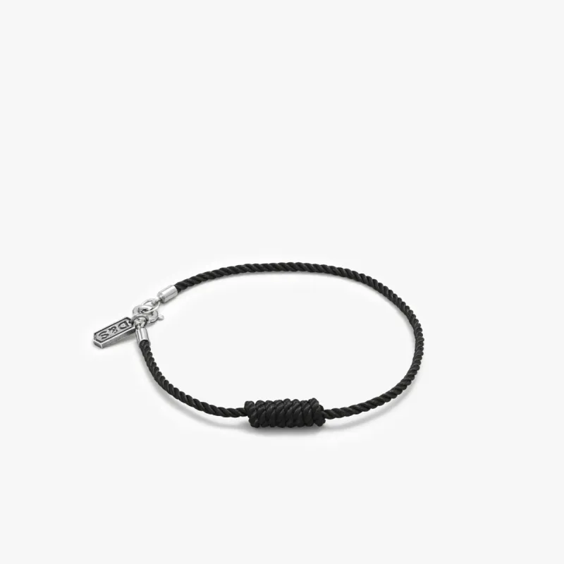 Black Rope Knotted Bracelet sold by Degs & Sal