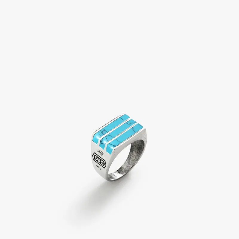 Sterling Silver Elements Ring with Turquoise sold by Degs & Sal