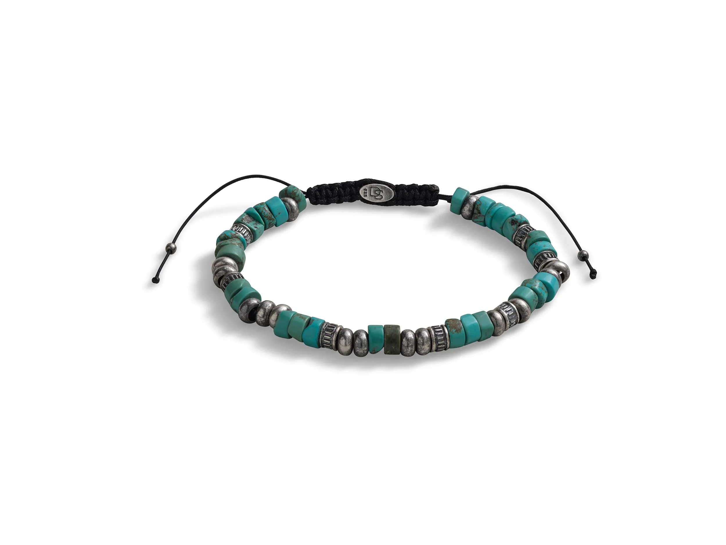 Turquoise & Sterling Silver Beaded Bracelet sold by Degs & Sal