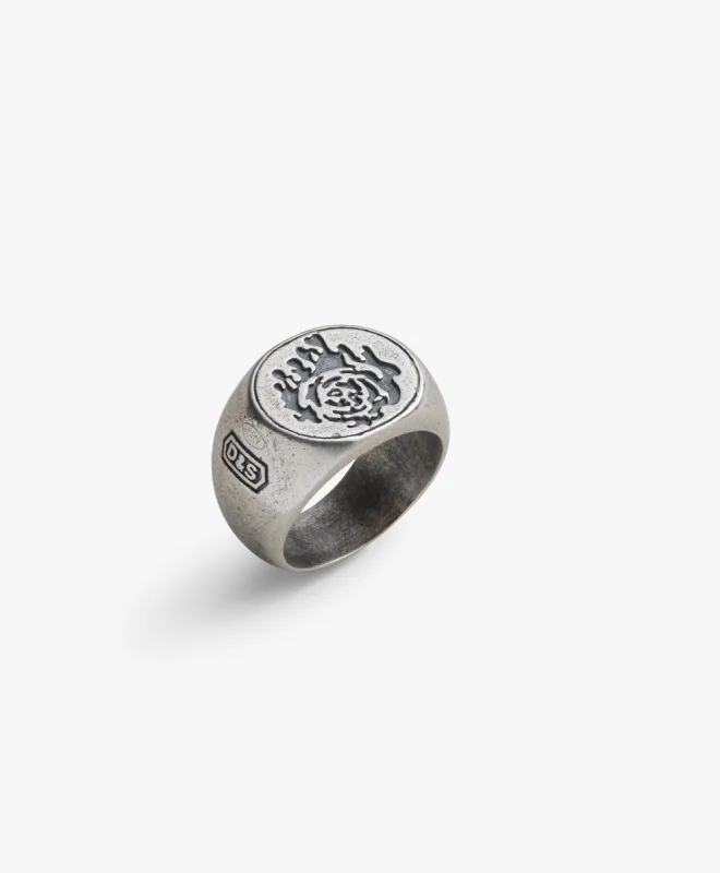 Sterling Silver Rose Signet Ring - PRIVATE SALE sold by Degs & Sal