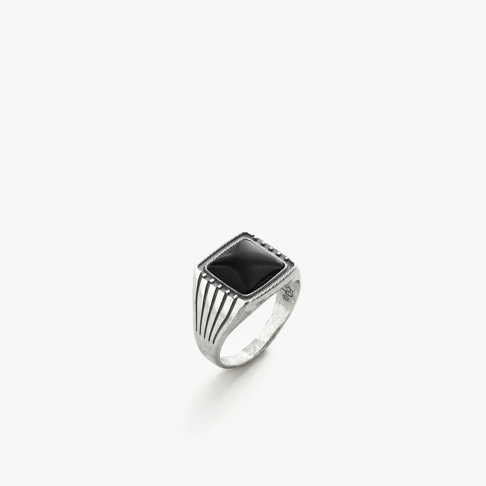 Sterling Silver Easy Rider Ring with Black Onyx - LIMITED SIZES - PRIVATE SALE sold by Degs & Sal