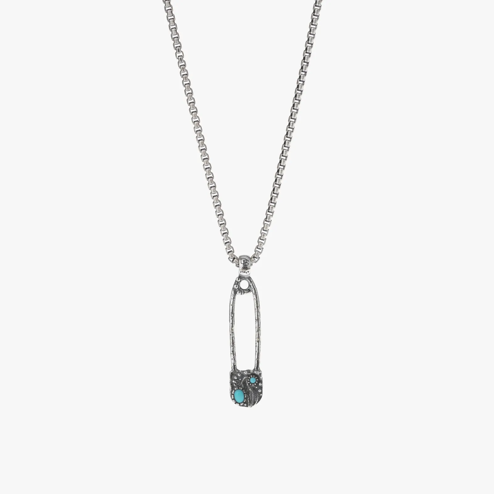 Sterling Silver Safety Pin Necklace - Pendant Only - PRIVATE SALE sold by Degs & Sal