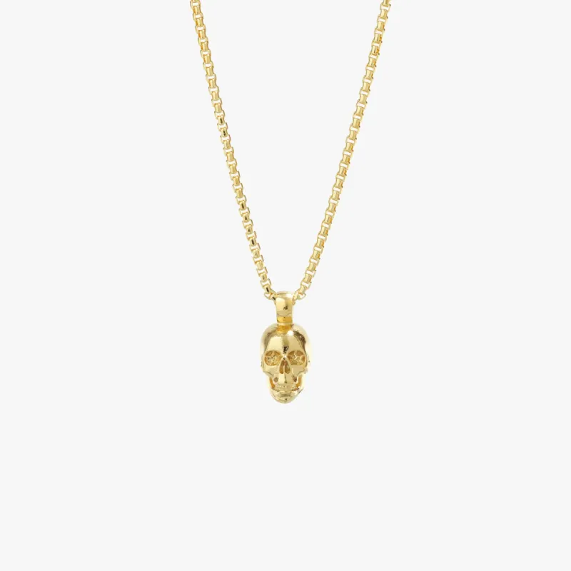 Gold Skull Necklace - Pendant Only - PRIVATE SALE sold by Degs & Sal