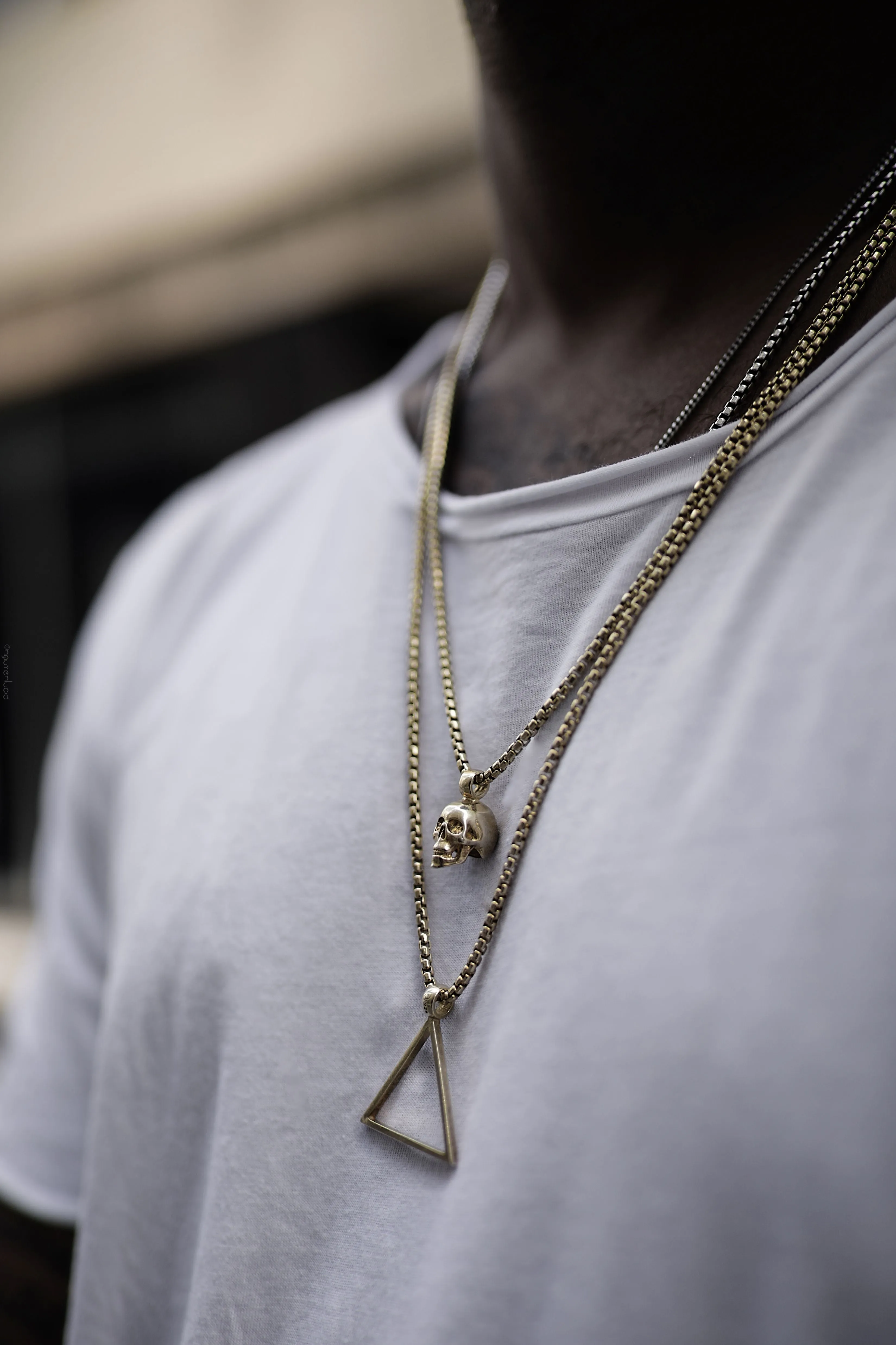 Gold Skull Necklace - Pendant Only - PRIVATE SALE sold by Degs & Sal product image thumbnail 3