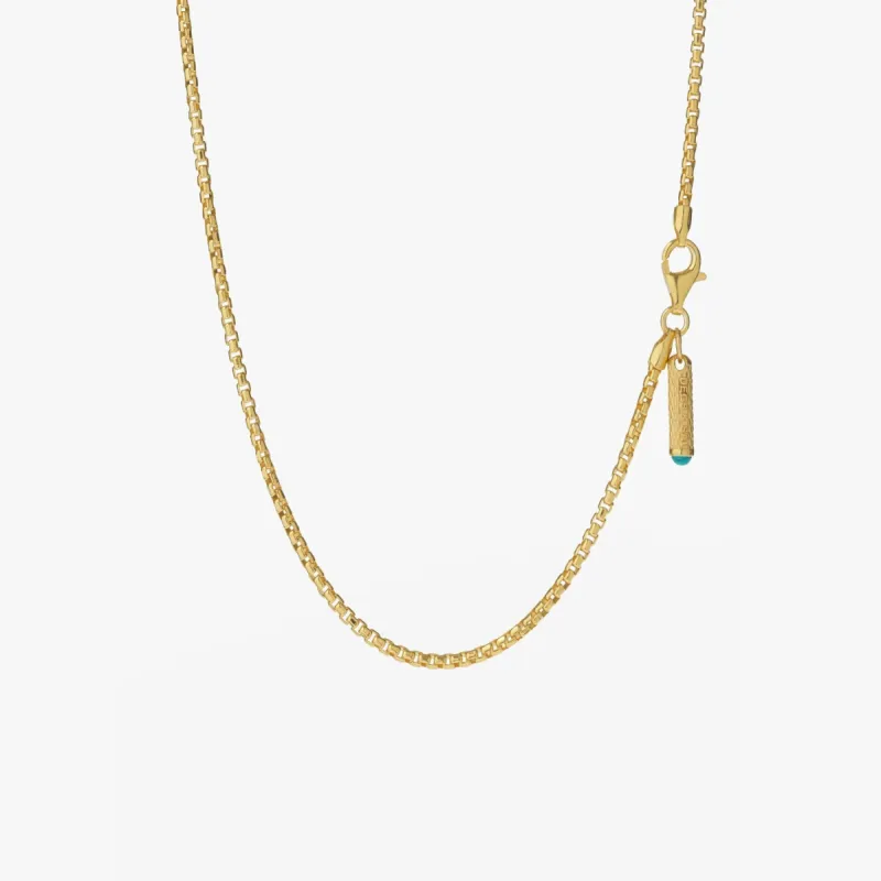 Gold Box Chain Necklace - 24 inch - PRIVATE SALE sold by Degs & Sal