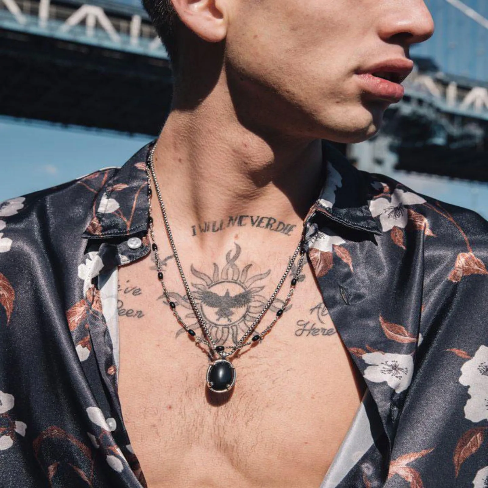 Sterling Silver Black Onyx Twisted Cable Chain Necklace - 24 inch - PRIVATE SALE sold by Degs & Sal product image thumbnail 2