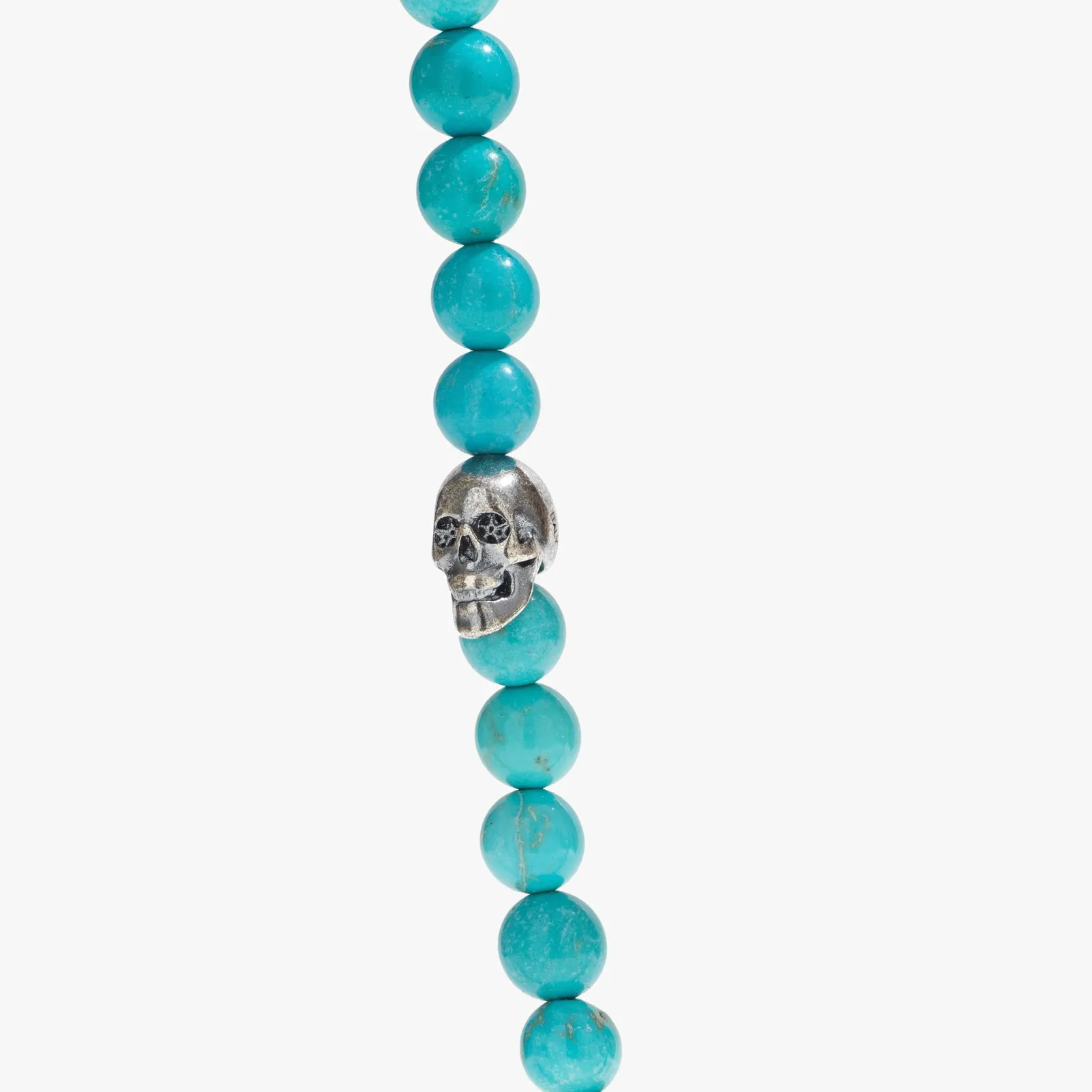 Sterling Silver & Turquoise Beaded Necklace - 24 inch - PRIVATE SALE sold by Degs & Sal product image thumbnail 4