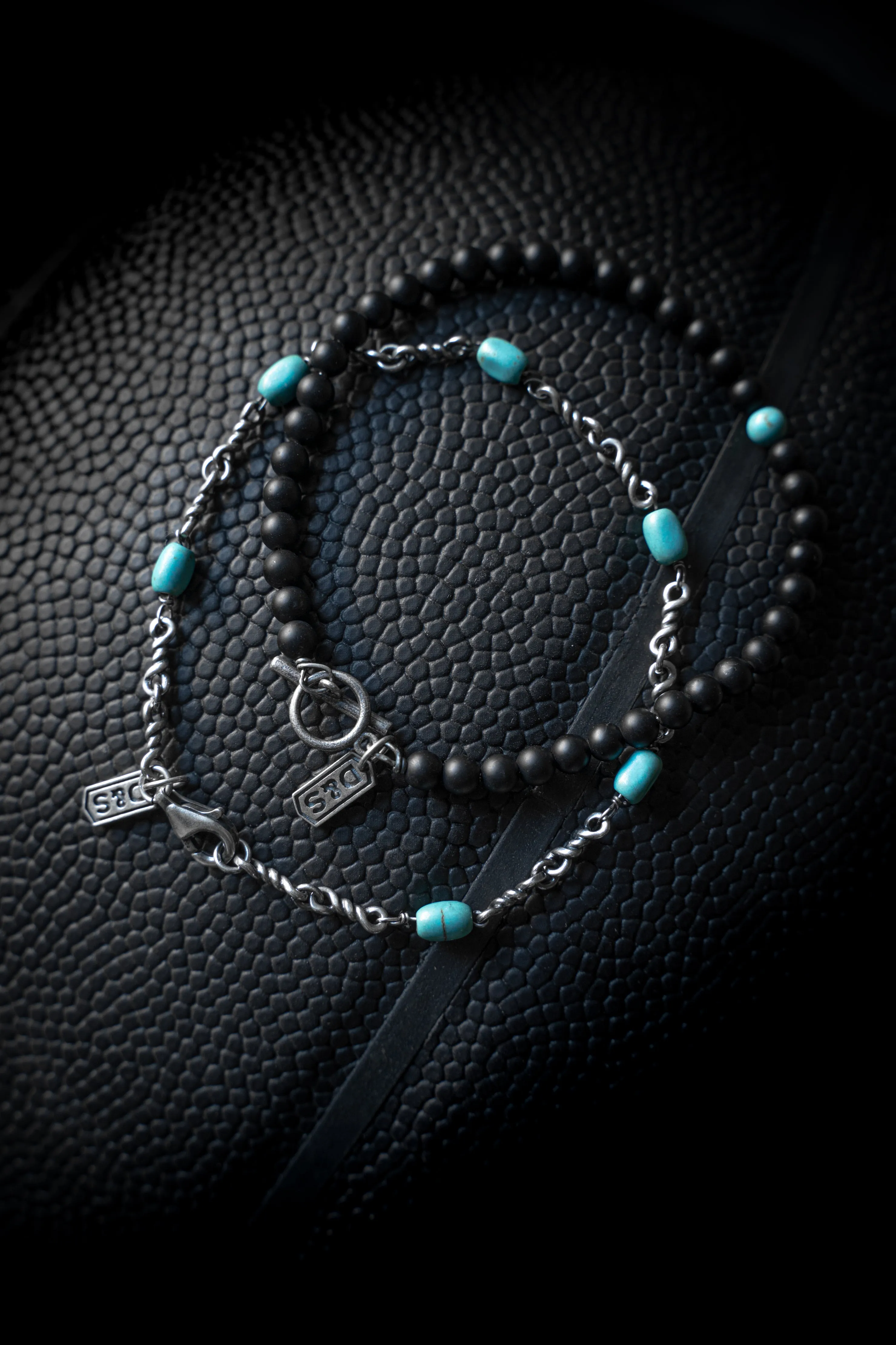 Sterling Silver Turquoise Twisted Cable Chain Bracelet - PRIVATE SALE sold by Degs & Sal product image thumbnail 2