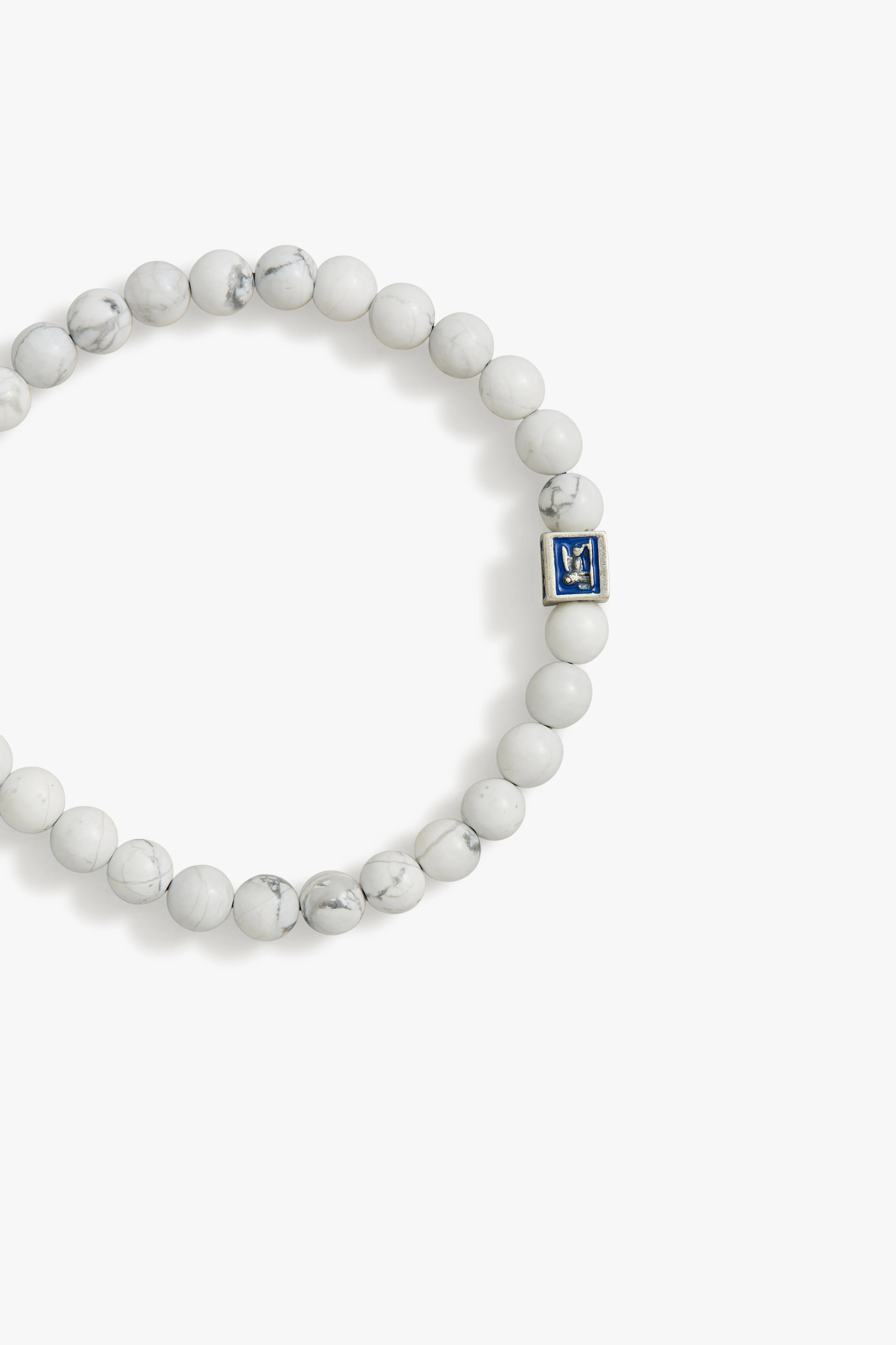 Royal Blue Venetian Lion Bracelet with Howlite Beads sold by Degs & Sal product image thumbnail 3