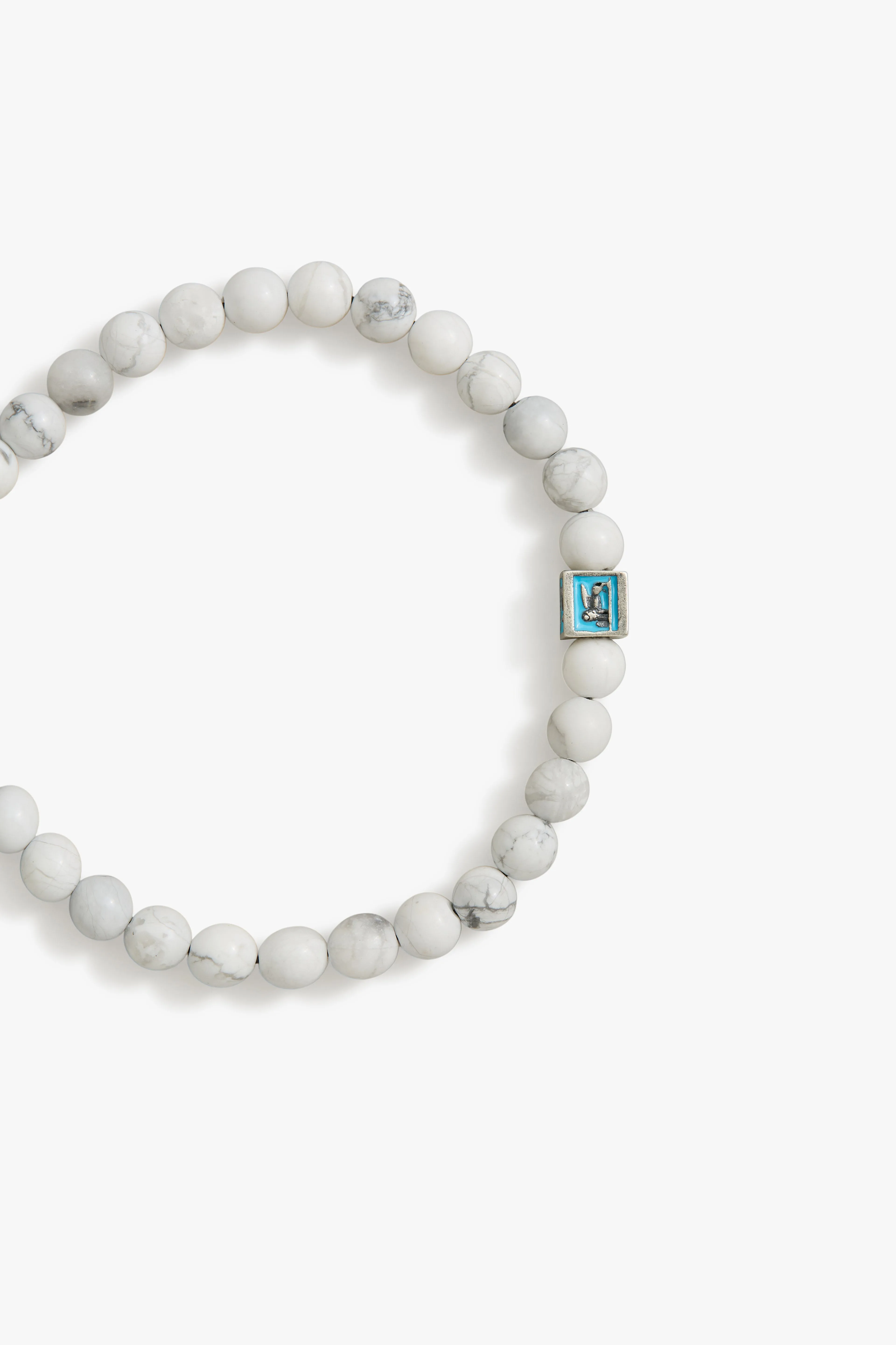 Turquoise Venetian Lion Bracelet with Howlite Beads sold by Degs & Sal product image thumbnail 3