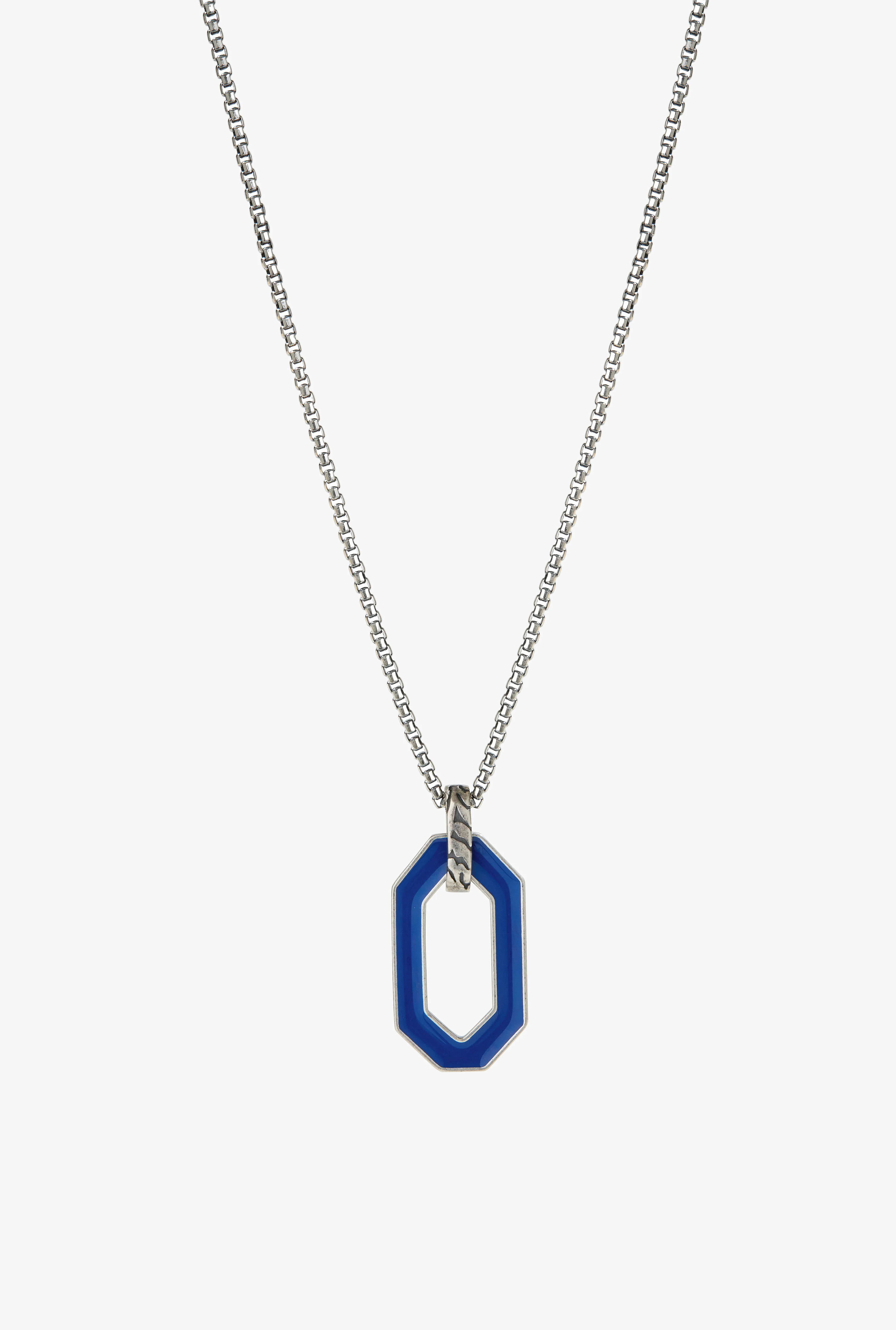 Royal Blue Ovale Necklace sold by Degs & Sal