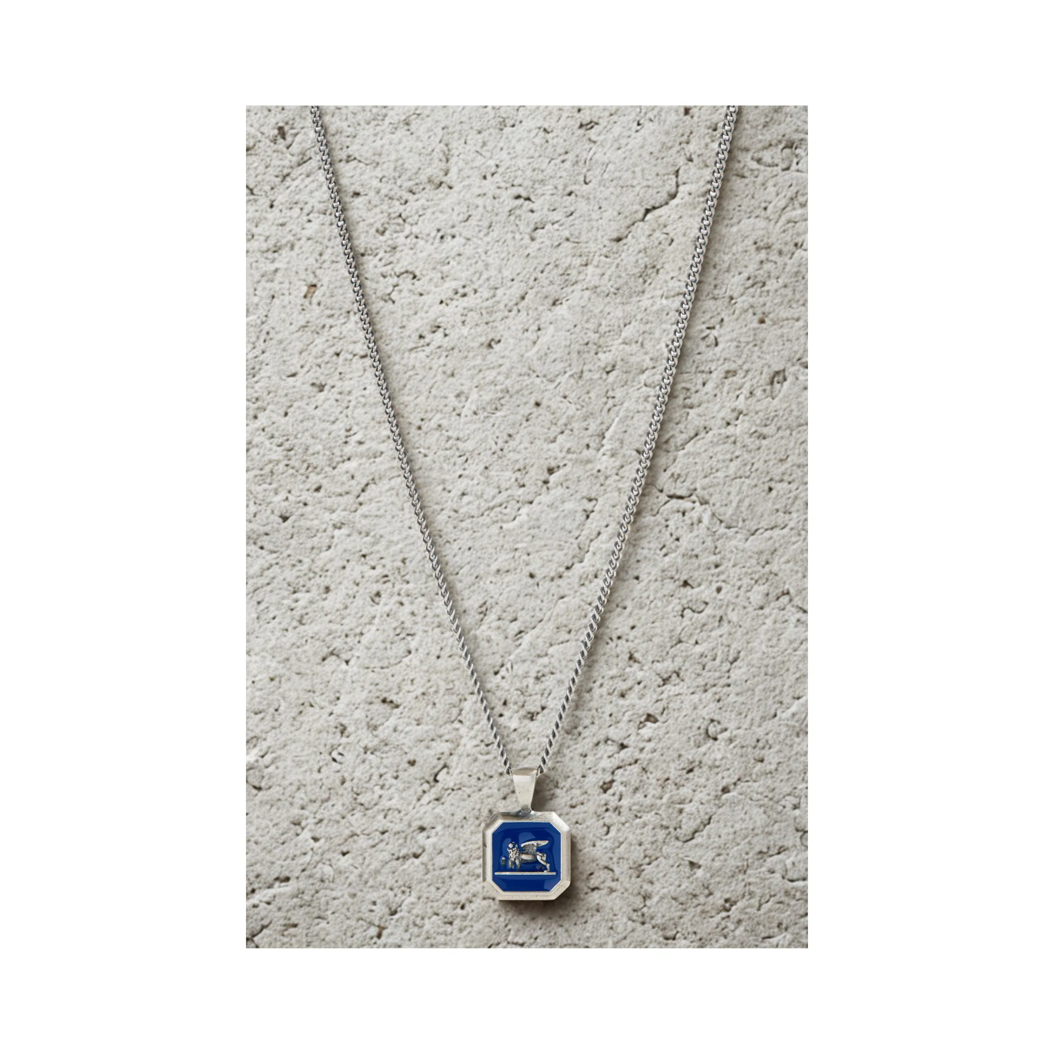 Royal Blue Venetian Lion Pendant Necklace sold by Degs & Sal product image thumbnail 2