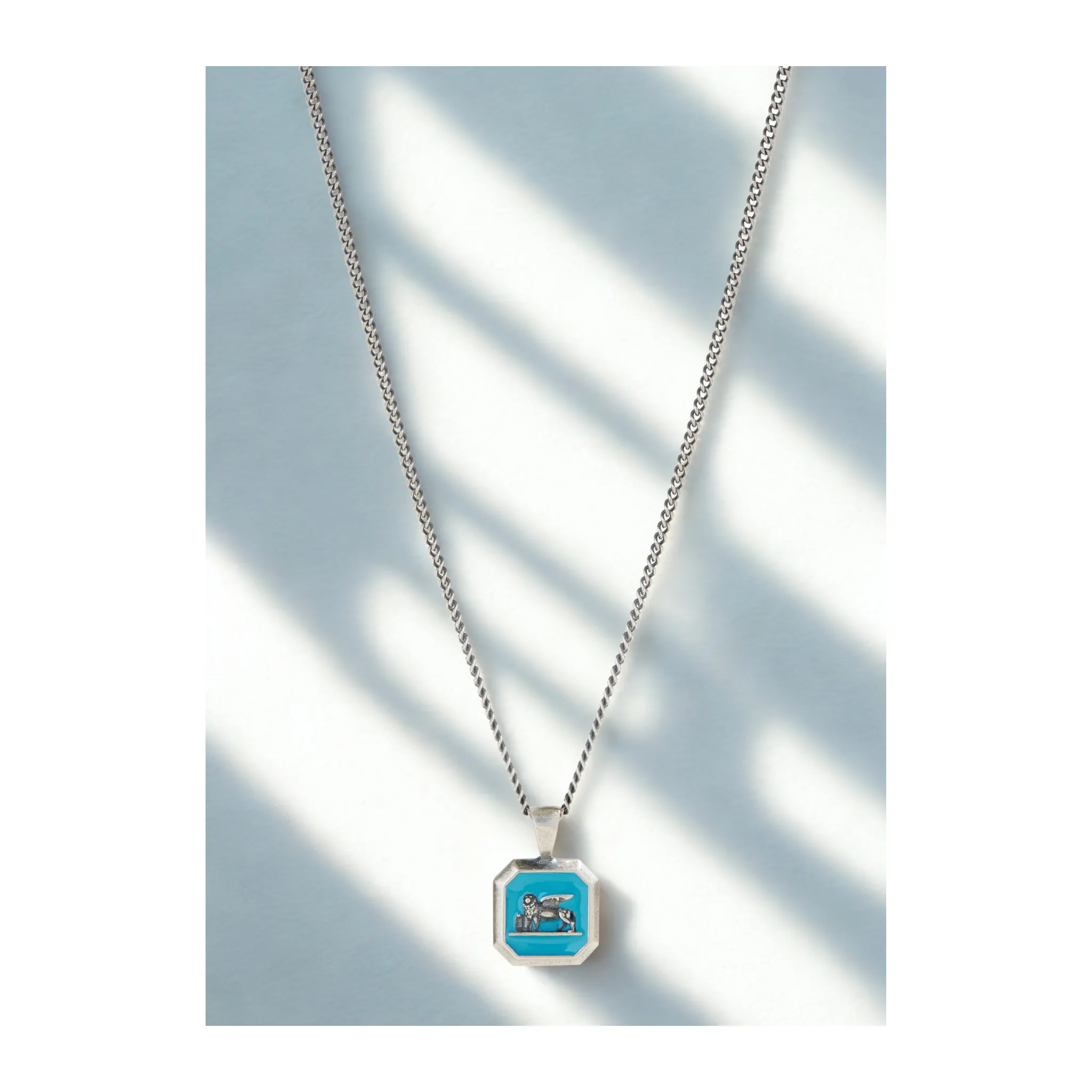 Turquoise Venetian Lion Pendant Necklace sold by Degs & Sal product image thumbnail 2