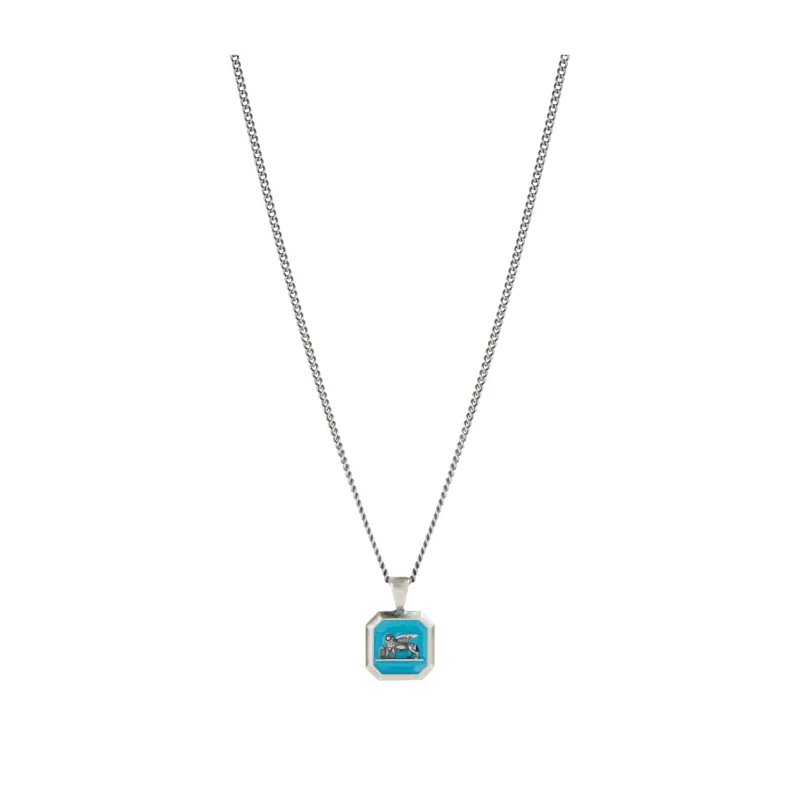 Turquoise Venetian Lion Pendant Necklace sold by Degs & Sal