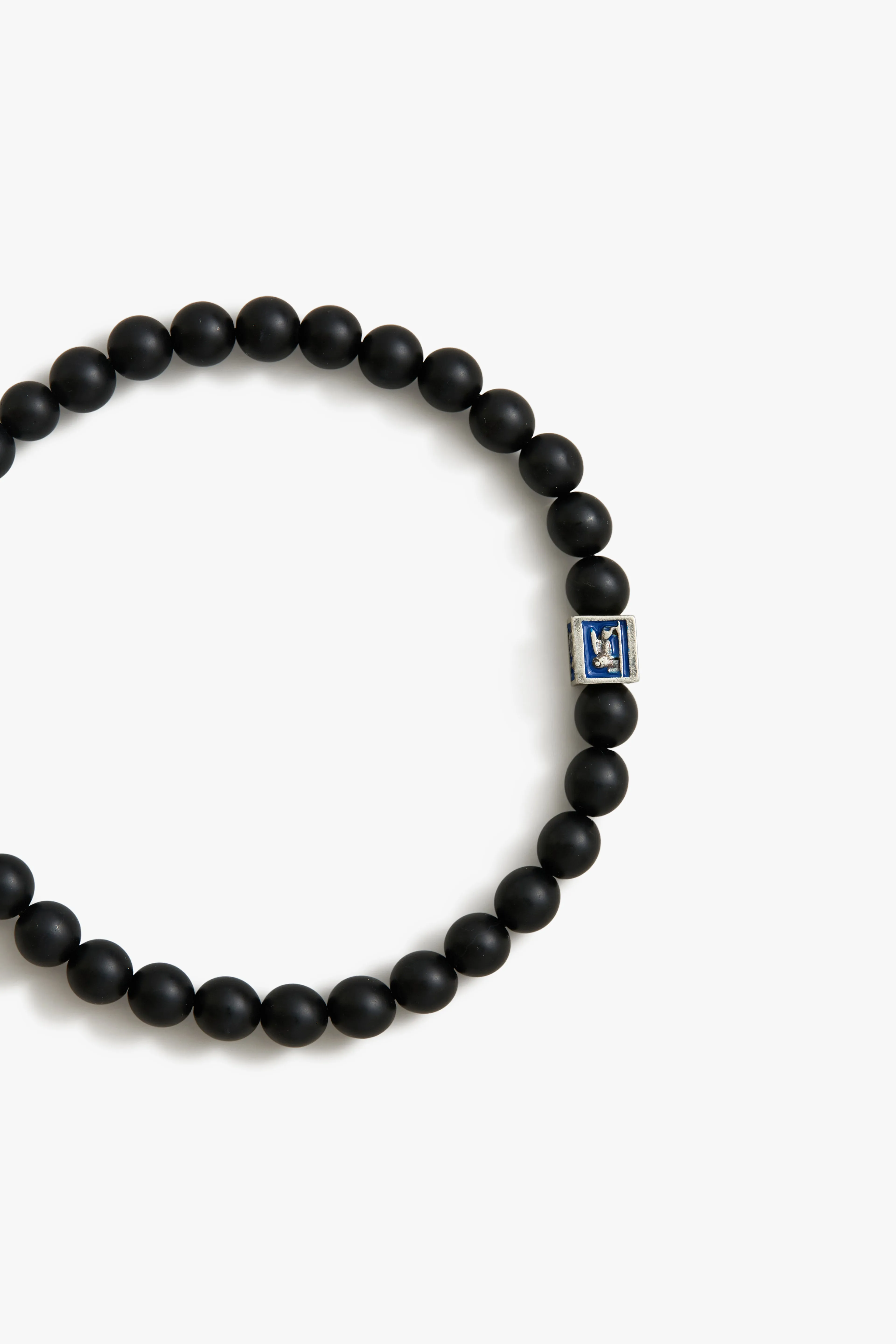 Royal Blue Venetian Lion Bracelet with Black Onyx Beads sold by Degs & Sal product image thumbnail 3