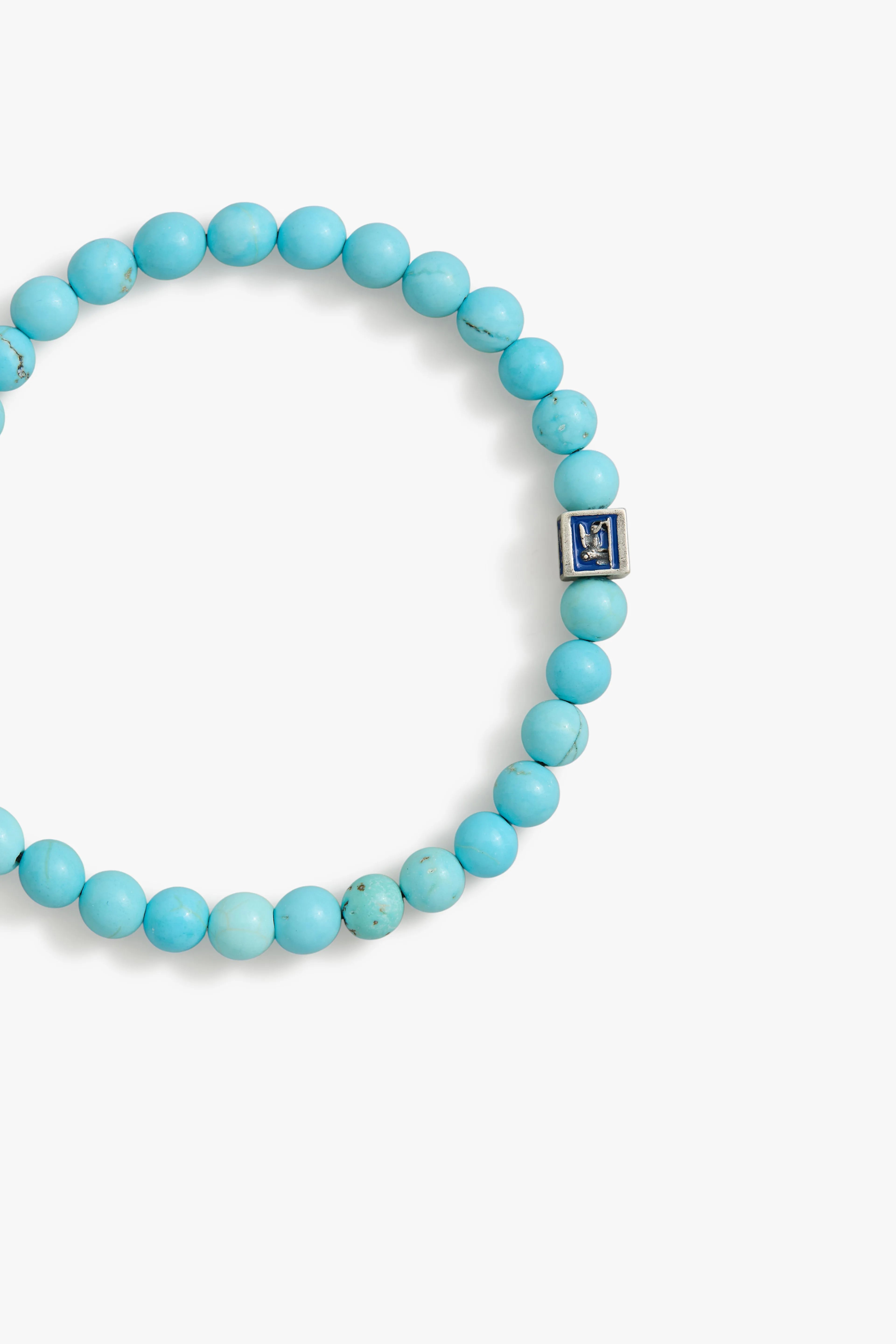 Royal Blue Venetian Lion Bracelet with Turquoise Beads sold by Degs & Sal product image thumbnail 3