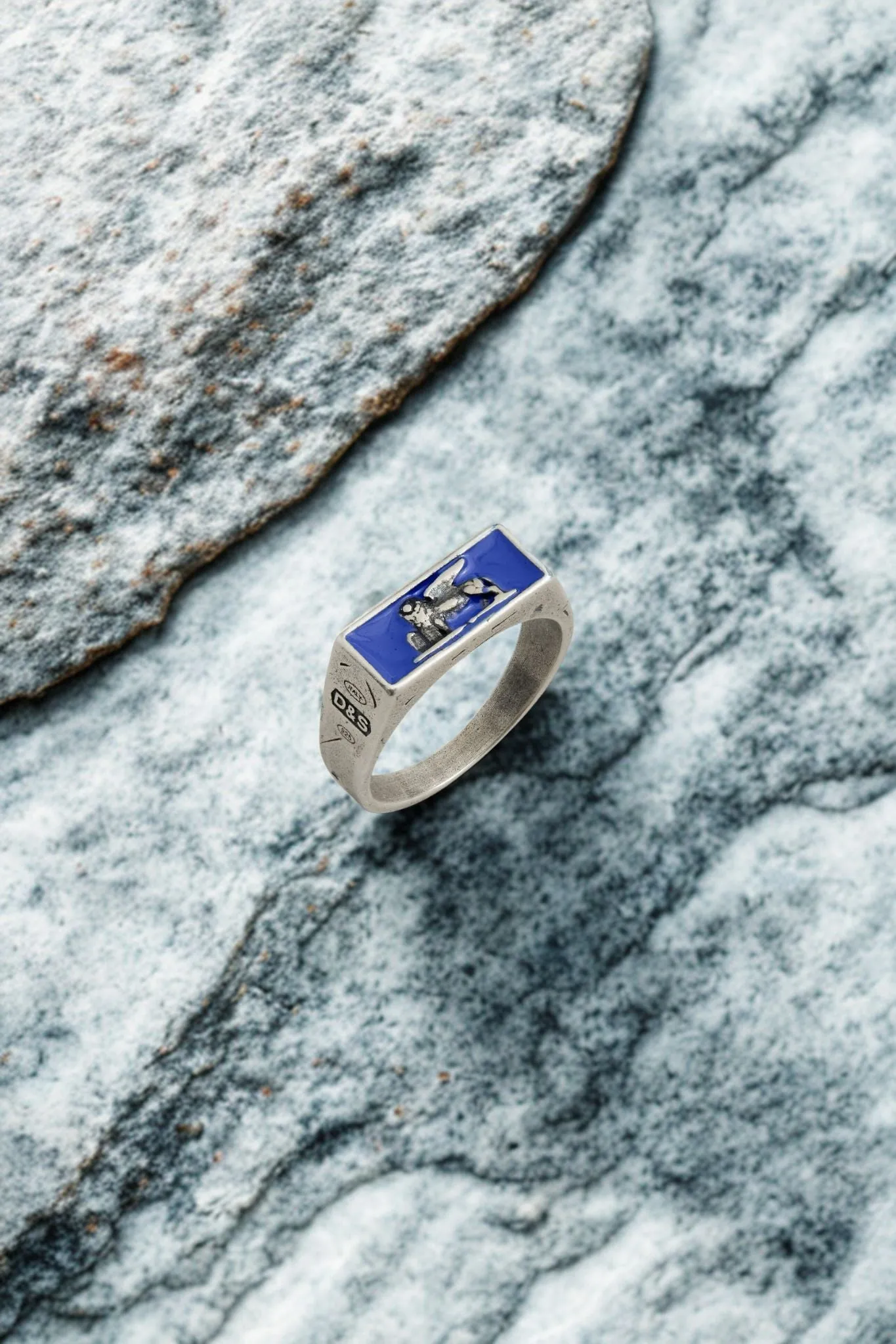 Royal Blue Venetian Lion Ring sold by Degs & Sal product image thumbnail 2