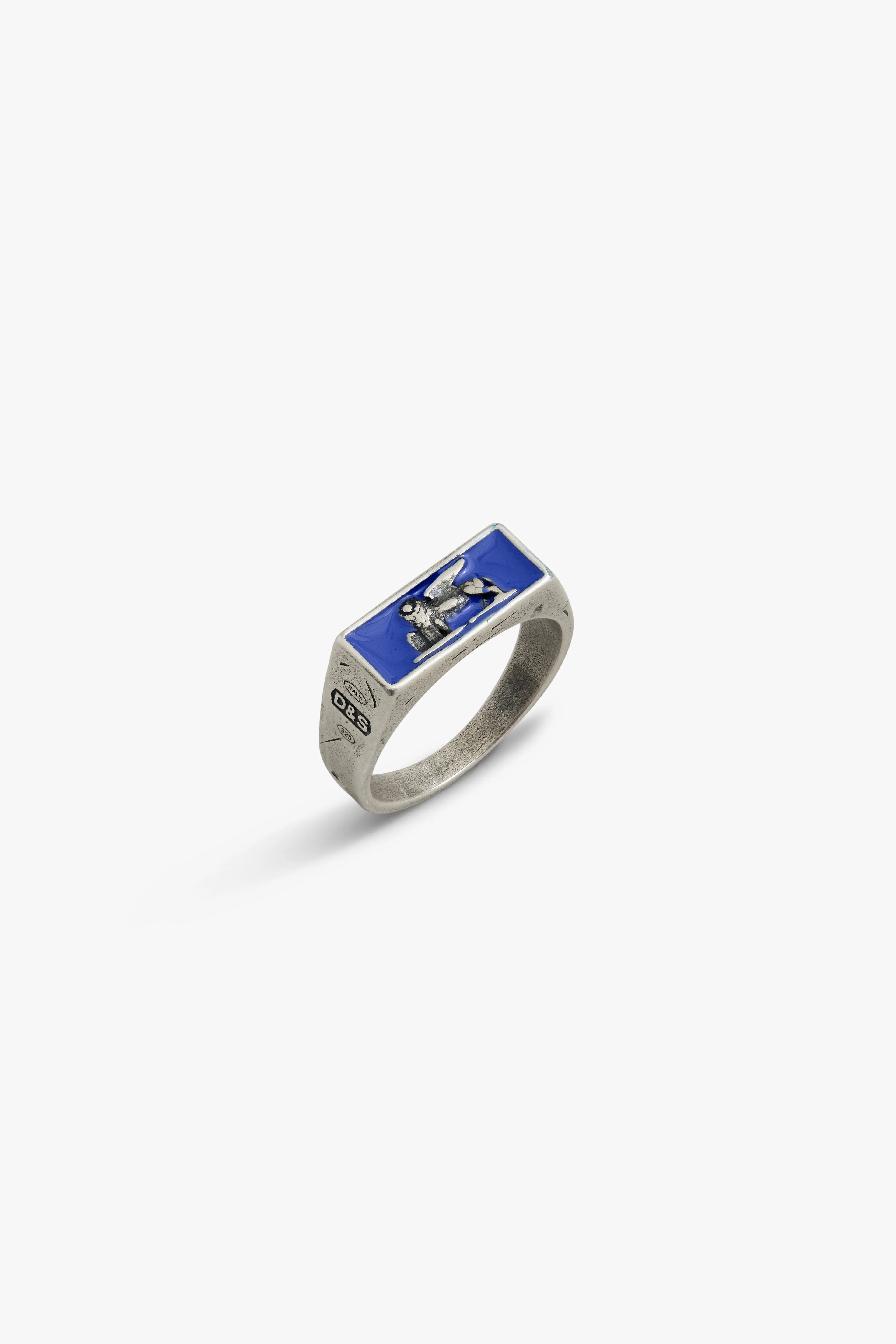 Royal Blue Venetian Lion Ring sold by Degs & Sal