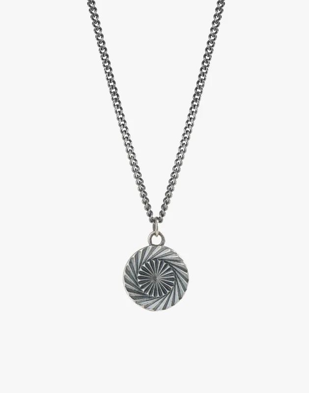Sterling Silver Circular Pattern Necklace - 24 inch - PRIVATE SALE sold by Degs & Sal